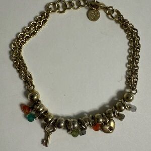 Vintage MET Metropolitan Museum of Art double strand bracelet Lock & Key 7 /2”